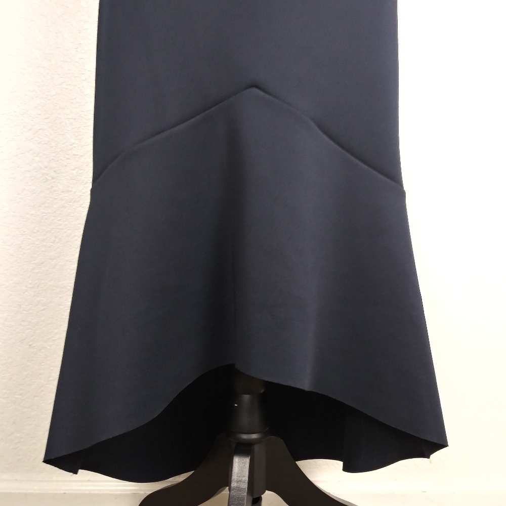 ENFOCUS STUDIO NAVY Hi Low Fit And Flare Dress - Picture 2 of 8